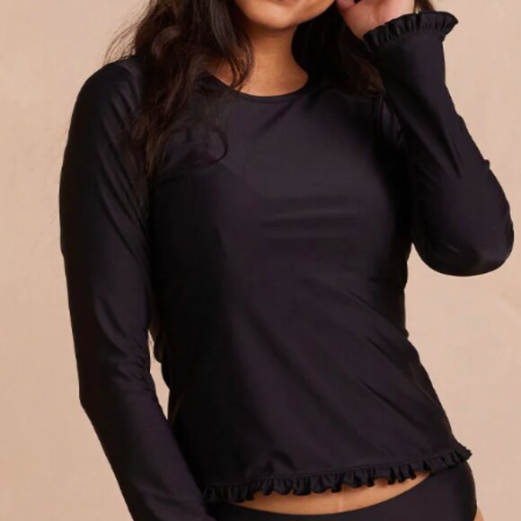 Summersalt Black Waterside Ruffle Rash Guard - Picture 6 of 6
